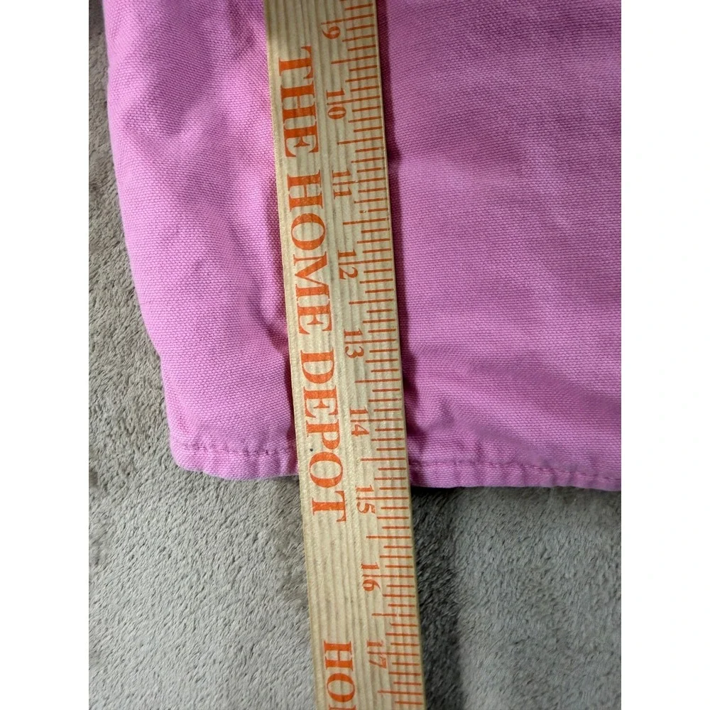 Carhartt Sherpa Lined Hooded Duck Girls 2T Pink Canvas Jacket Coat Good - Picture 12 of 14